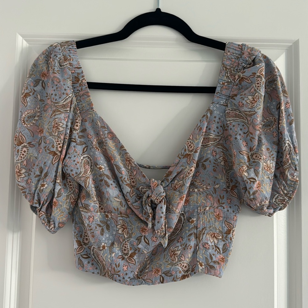 Altar’d State Brand, bohemian style crop top blouse, size small